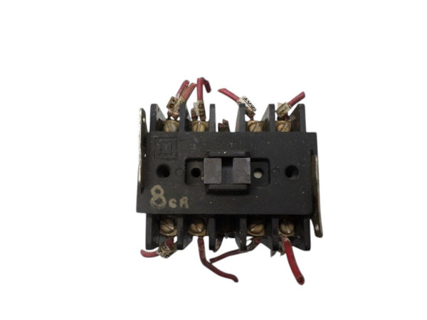 SQUARE D 8501-G0-60 CONTROL RELAY 110/120V UNMP