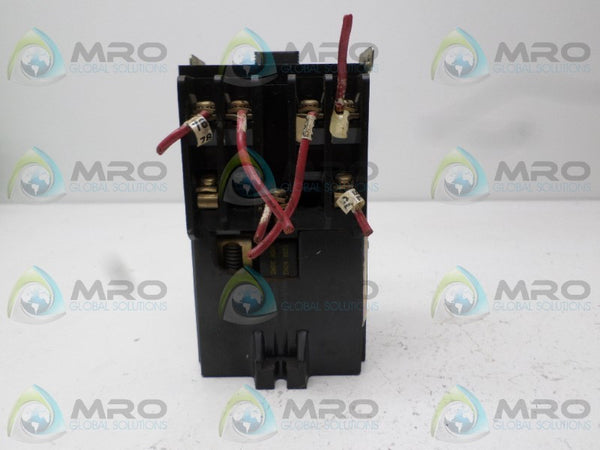 SQUARE D 8501-G0-60 CONTROL RELAY 110/120V UNMP