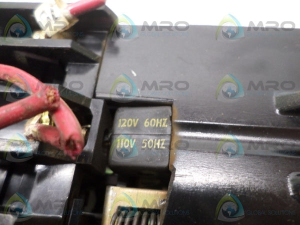 SQUARE D 8501-G0-60 CONTROL RELAY 110/120V UNMP