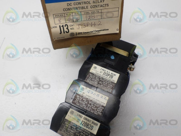 ITE J13P4412 DC CONTROL RELAY 125V  NSMP