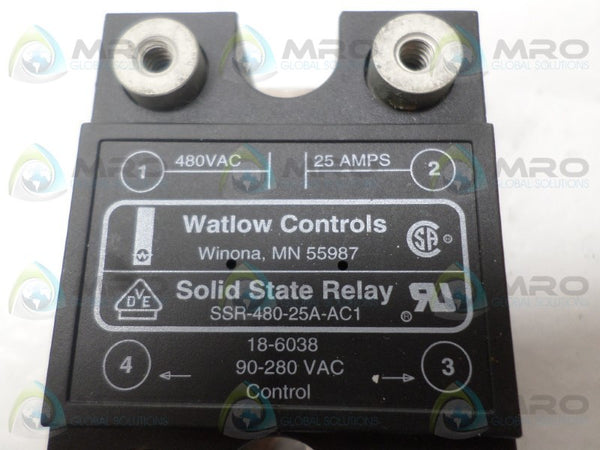 WATLOW SSR-480-25A-AC1 SOLID STATE RELAY  NSMP