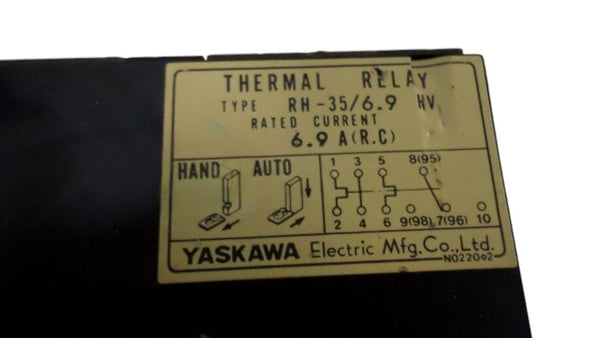 YASKAWA RH-35/6.9 THERMAL RELAY UNMP