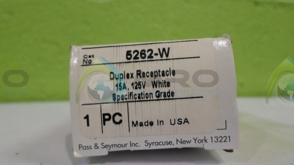 PASS & SEYMOUR 5262-W DUPLEX RECEPTACLE NSMP