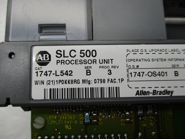ALLEN BRADLEY 1747-L542 SER. B F/W 7 NSNP