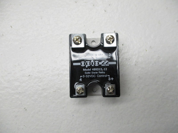 OPTO 22 480D15-12 SOLID STATE RELAY 3/32VDC NSNP
