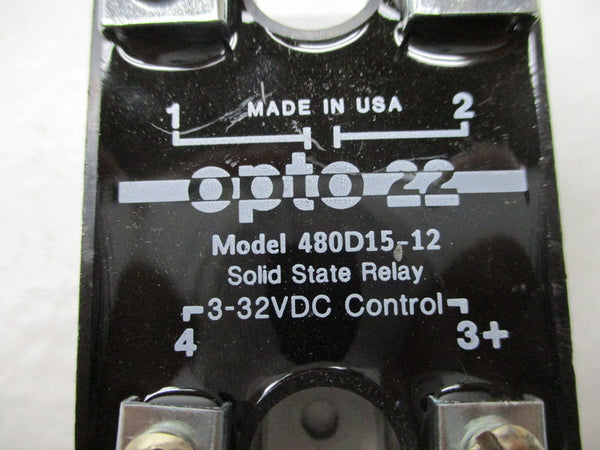 OPTO 22 480D15-12 SOLID STATE RELAY 3/32VDC NSNP