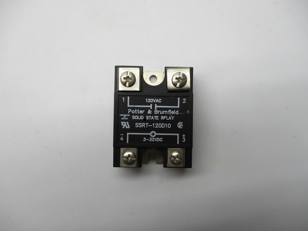 POTTER & BRUMFIELD SSRT-120D10 SOLID STATE RELAY 120VAC NSNP