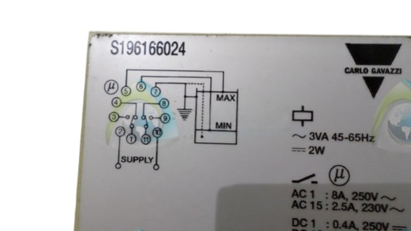 CARLO GAVAZZI S196166024 RELAY UNMP
