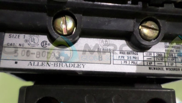 ALLEN BRADLEY 500-B0D93 RELAY UNMP