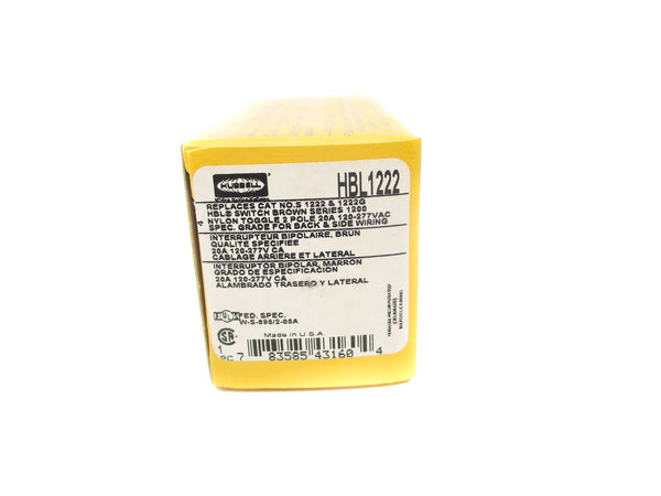 HUBBELL HBL1222 120-277VAC 20A NSMP