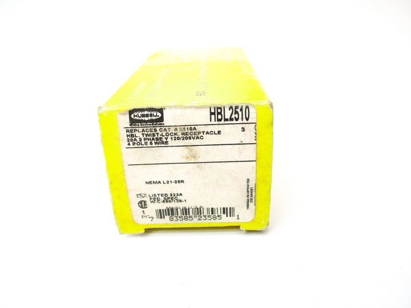 HUBBELL HBL2510 120/208VAC 20A NSMP