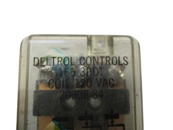 DELTROL CONTROLS 1663PDT 20308-84 RELAY 120VAC UNMP