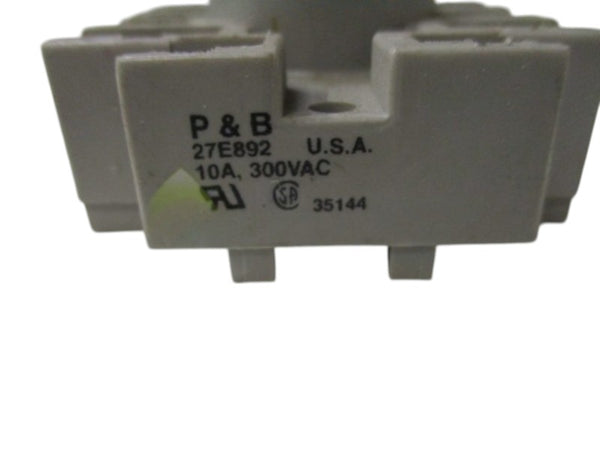 POTTER & BRUMFIELD 27E892 RELAY SOCKET  UNMP