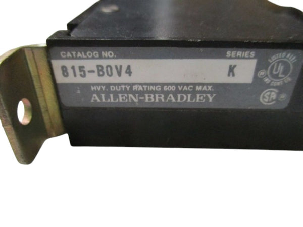 ALLEN BRADLEY 815-BOV4 SER. K OVERLOAD RELAY  UNMP