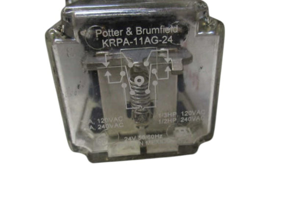 POTTER & BRUMFIELD KRPA-11AG-24 RELAY 24V  UNMP