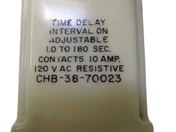 POTTER & BRUMFIELD CHB-38-70023 TIME DELAY RELAY 120VAC  UNMP