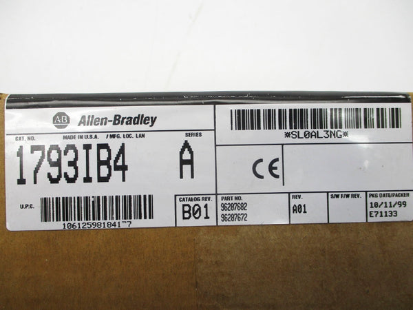 ALLEN BRADLEY 1793-IB4 SER. A DATE: 1999 NSFS