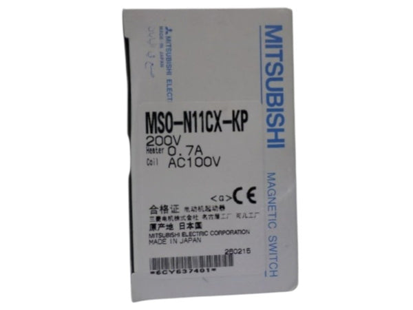 MITSUBISHI MSO-N11CX-KP CONTACTOR OVERLOAD RELAY NSMP