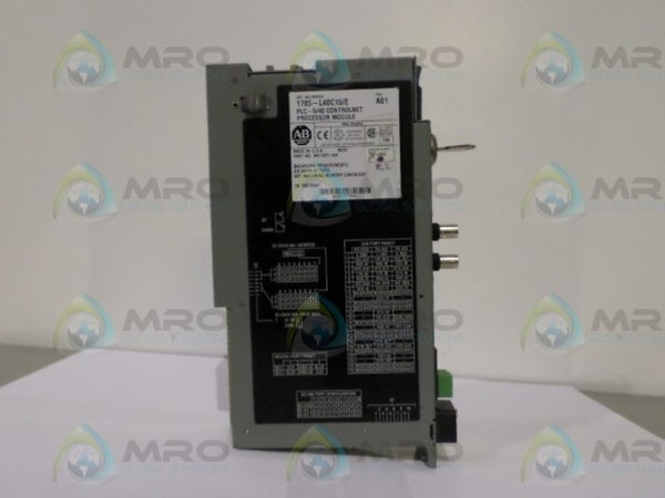 ALLEN BRADLEY 1785-L40C15 SER. E F/W E.2 PROCESSOR MODULE UNMP