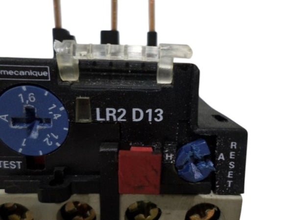 TELEMANIQUE LR2D1306 OVERLOAD RELAY 1.0-1.6A UNMP