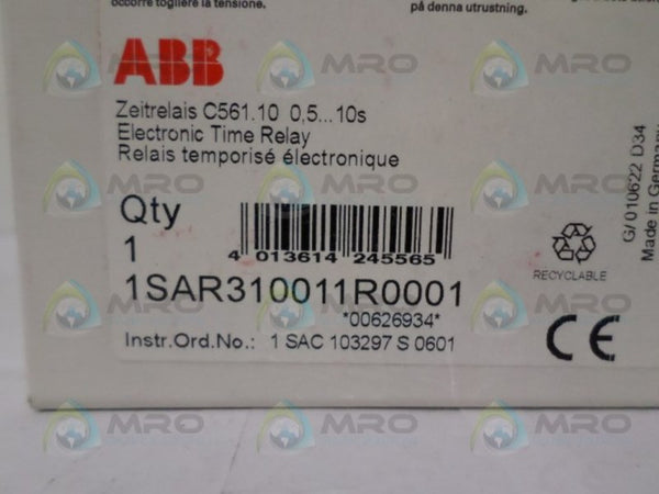 ABB 1SAR310011R0001 ELECTRONIC TIME RELAY NSMP