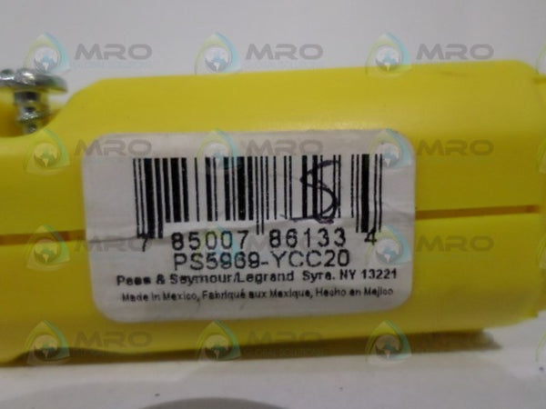 PASS & SEYMOUR PS5969-YCC20 STRAIG PLUG NSNP