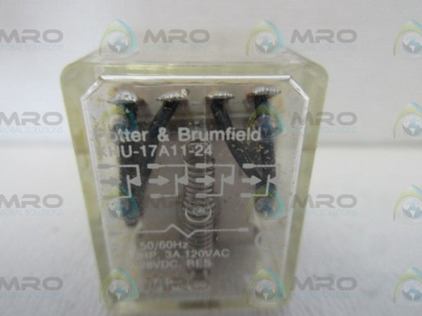 POTTER & BRUMFIELD KHU-17A11-24 RELAY 24V NSNP