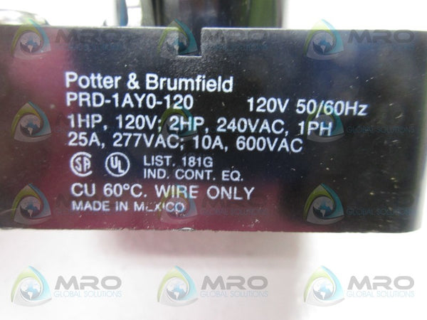 POTTER & BRUMFIELD PRD-1AY0-120 RELAY  NSMP