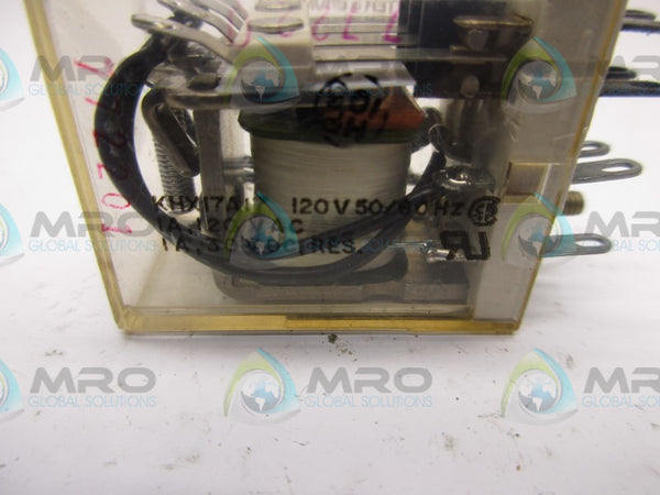 POTTER & BRUMFIELD KHX17A17-120 RELAY 120V  UNMP