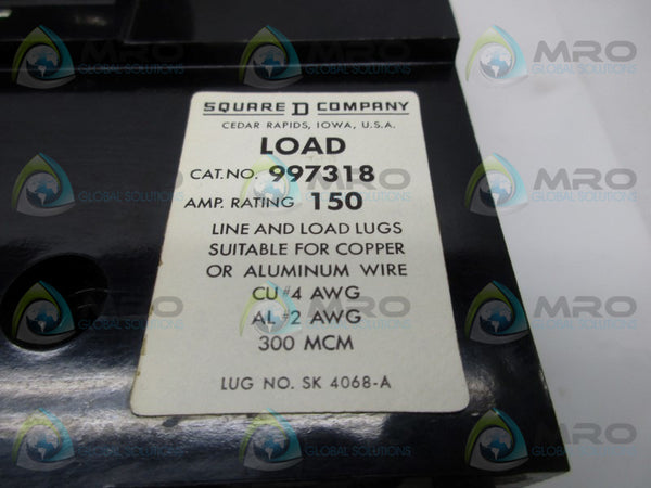 SQUARE D 997318 CIRCUIT BREAKER  NSMP