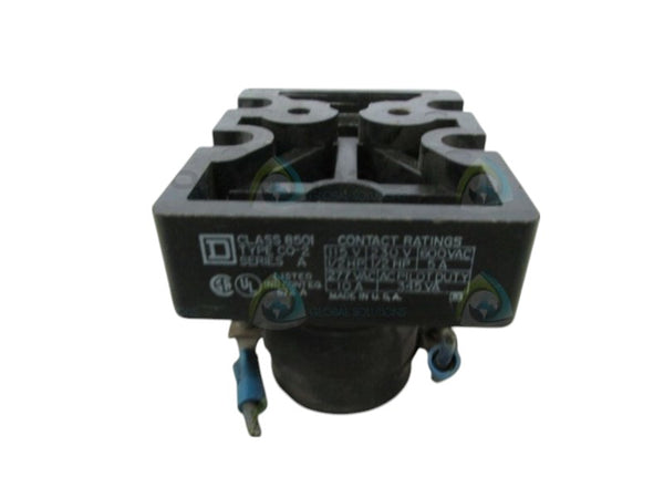SQUARE D 8501-CO-2 SER. A CONTROL RELAY UNMP