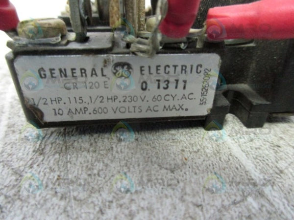 GENERAL ELECTRIC CR120E01311 GENERAL PURPOSE RELAY  UNMP