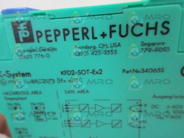 PEPPERL+FUCHS KFD2-SOT-EX2 SWITCH AMPLIFIER NSMP