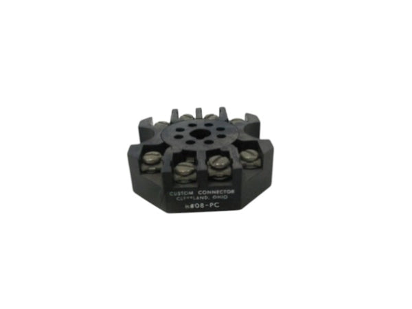 CUSTOM CONNECTORS RB08-PC RELAY SOCKET  UNMP