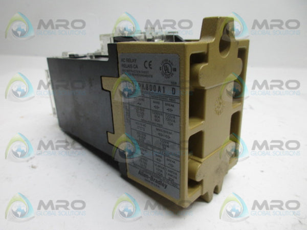 ALLEN BRADLEY 700-PK800A1 SER D AC RELAY  UNMP
