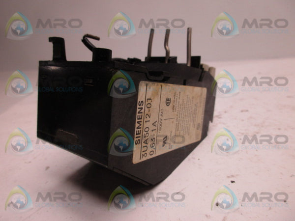 SIEMENS 3UA5012-0J OVERLOAD RELAY 0,63-1A  UNMP