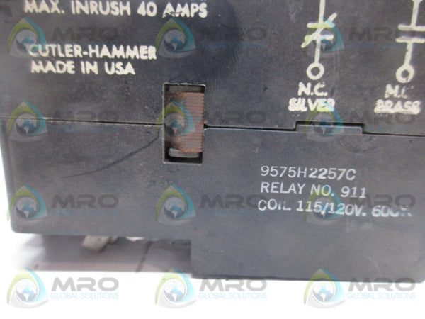 CUTLER HAMMER 9575H2257C RELAY 6A  UNMP