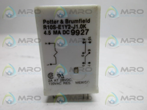 POTTER & BRUMFIELD R10S-E1Y2-J1.0K RELAY 120VAC  UNMP