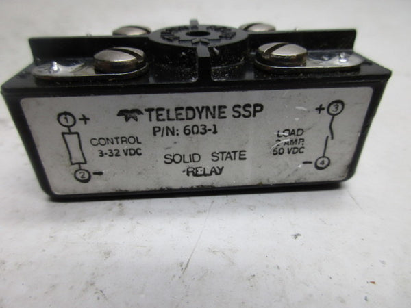 TELEDYNE SSP 603-1 SOLID STATE RELAY UNMP