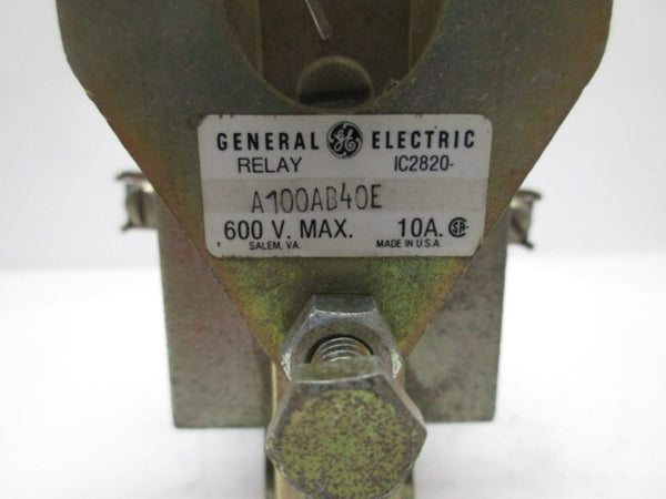 GENERAL ELECTRIC IC2820-A100AB40E RELAY 600V 10A UNMP