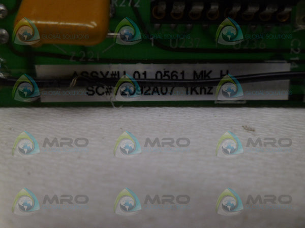 AJAX MAGNETHERMIC 72092A07 U-01-0561MK-H FAULT PROTECTION BOARD UNMP