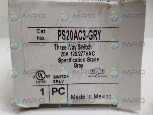 PASS & SEYMOUR PS20AC3-GRY 3-WAY SWITCH NSMP