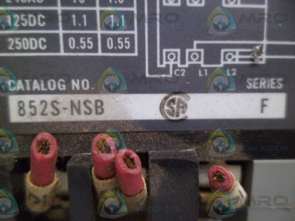 ALLEN BRADLEY 852S-NSB SER. F RELAY UNMP