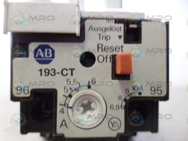ALLEN BRADLEY 193-CT OVERLOAD RELAY UNMP