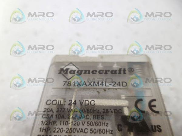 MAGNECRAFT 781XAXM4L-24D RELAY UNMP
