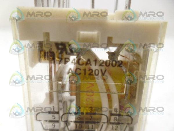 EAGLE SIGNAL 17P4CA12002 RELAY 120VAC UNMP