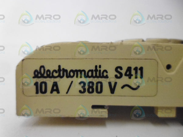 ELECTROMATIC S411 RELAY BASE  UNMP