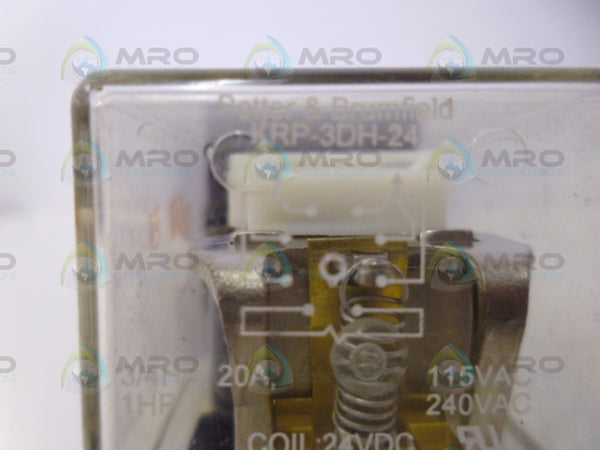 POTTER & BRUMFIELD KRP-3DH-24 RELAY 24VDC UNMP