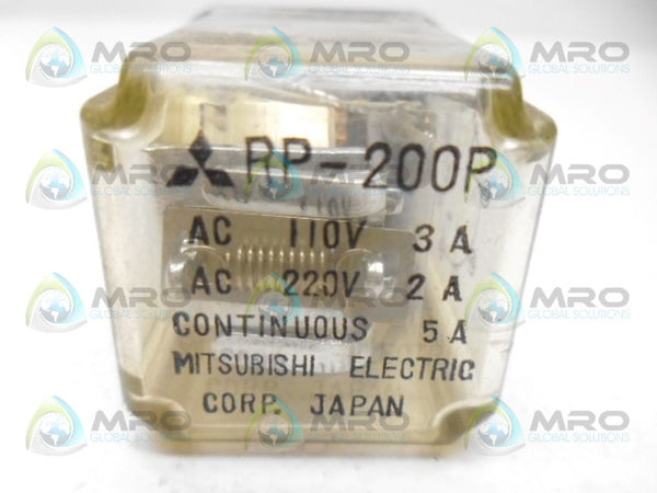 MITSUBISHI RP-200P RELAY 110-220V UNMP