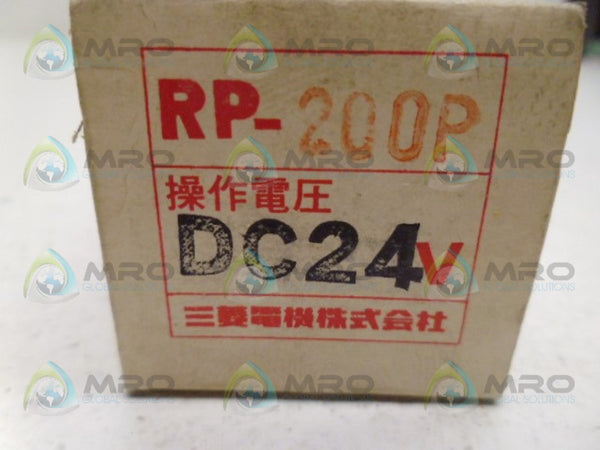 MITSUBISHI RP-200P CONTROL RELAY 24VDC NSMP